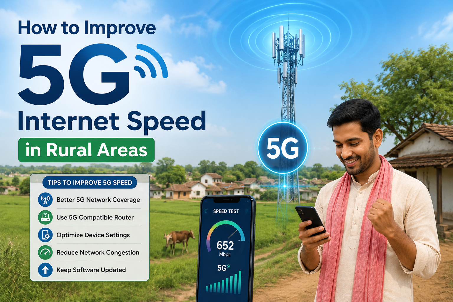 How to Improve 5G Internet Speed in Rural Areas